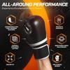 Flexzion Boxing Gloves - Black Durable Padded Boxing Gloves for Men and Women - 10 oz Boxing Gloves for Training Boxing Kick Boxing Muay Thai MMA - Heavy Bag Boxing Training Gloves view 4