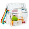 COVAX Clear Bag Stadium Approved, Clear Crossbody Messenger Shoulder Bag with Adjustable Strap for Concerts, Sports Events (White) view 1