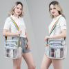 COVAX Clear Bag Stadium Approved, Clear Crossbody Messenger Shoulder Bag with Adjustable Strap for Concerts, Sports Events (White) view 2