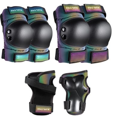 Adult/Kids/Youth Knee Pad Elbow Pads, XINDAER Womens Skate Protective Gear Set 3 in 1 Knee and Elbow Pads Wrist Guards for Skateboard, Roller Skates, Skating, Scooter, Inline Skates, Cycling