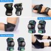 Adult/Kids/Youth Knee Pad Elbow Pads, XINDAER Womens Skate Protective Gear Set 3 in 1 Knee and Elbow Pads Wrist Guards for Skateboard, Roller Skates, Skating, Scooter, Inline Skates, Cycling view 4