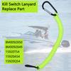8M0092850 Boat Kill Switch Lanyard Replacement for Mercruiser Marine Boat Emergency Stop Switch Safety Lanyard Cord 49 Inch/125 Long -Replace 15920T54 15920A54 (Aluminum Alloy Clip Green 1Pcs) view 4