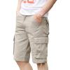 Maiyifu-GJ Mens Outdoor Casual Cargo Shorts Lightweight Multi Pocket Short Pants Relaxed Fit Summer Hiking Military Short (Apricot,29) view 1