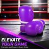 Flexzion Purple Durable Padded Boxing Gloves - Women's 10 oz Training Gloves for Heavy Bag & Kick Boxing/Muay Thai/MMA view 2