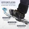 Odoland 4-in-1 Snowshoes for Men and Women with Trekking Poles, Carrying Tote Bag and Waterproof Snow Leg Gaiters, Lightweight Aluminum Alloy Snow Shoes, Blue+Black, Size 30'' view 4