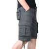 Maiyifu-GJ Mens Outdoor Casual Cargo Shorts Lightweight Multi Pocket Short Pants Relaxed Fit Summer Hiking Military Short (Dark Grey,32) view 1