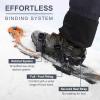 Odoland 4-in-1 Snowshoes for Men and Women with Trekking Poles, Carrying Tote Bag and Waterproof Snow Leg Gaiters, Lightweight Aluminum Alloy Snow Shoes, Orange+Black, Size 30'' view 4