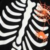 Demifill Boys&Girls Pajamas Halloween Skeleton Glow in The Dark Pajamas Halloween Cotton Sleepwear 3T Black view 4