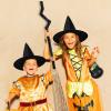 Lewtemi 3 Pcs Halloween Witch Broom Costume Accessories Crooked Witch Broomstick Hat and Halloween Candy Mini Cauldron for Party Realistic Wizard Flying Broom Cosplay Accessories view 4