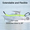 8M0092850 Boat Kill Switch Lanyard Replacement for Mercruiser Marine Boat Emergency Stop Switch Safety Lanyard Cord 49 Inch/125 Long -Replace 15920T54 15920A54 (Aluminum Alloy Clip Green 2Pcs) view 4