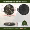 Foxtune 360-Degree Swivel Bucket Seat, 5 Gallon Bucket Lid, Spin Bucket Seat Cushion, Silent, Comfortable, Water-Resistant, for Fishing, Gardening, Hunting and Camping view 3