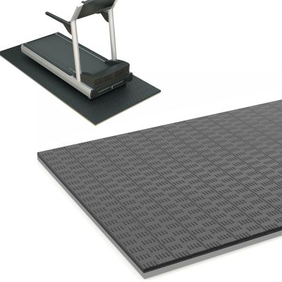 V3VOGUE Extra Long Non-Slip Exercise Mat, Protective Exercise Treadmill Mat, High Density EVA Floor Mat for Treadmill, Stationary Bike, Elliptical, Hardwood Floor and Carpet Protection
