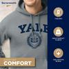 Barnesmith Yale University Bulldogs Hooded Sweatshirt, Heritage, Charcoal Grey, Large view 3