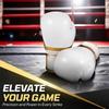 Flexzion Boxing Gloves - White Durable Padded 10 oz for Men and Women - Training for Kick Boxing, Muay Thai, MMA, Heavy Bag view 2