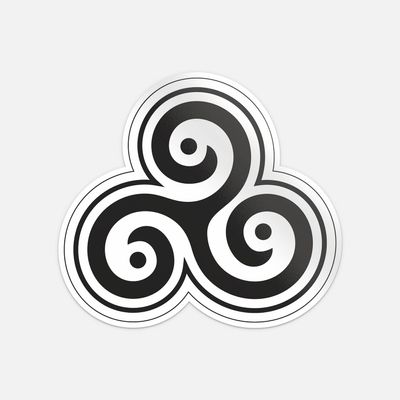 BDSM Triskelion Spiral Car Bumper Vinyl Sticker Decal