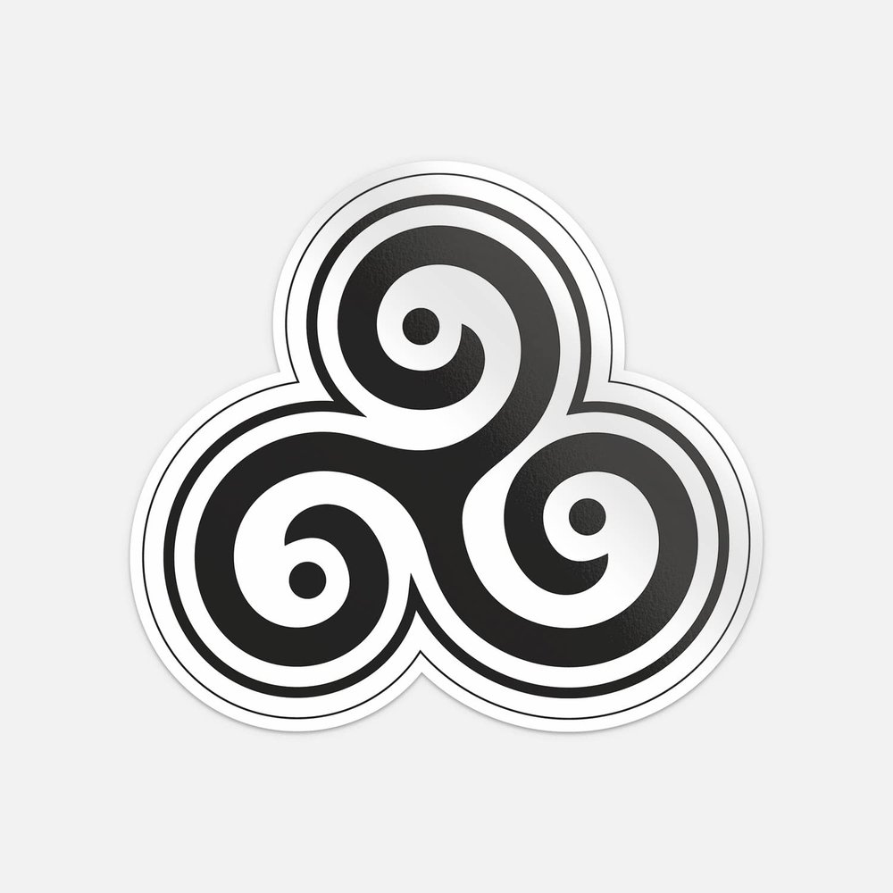BDSM Triskelion Spiral Car Bumper Vinyl Sticker Decal