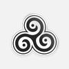 BDSM Triskelion Spiral Car Bumper Vinyl Sticker Decal view 1