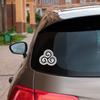 BDSM Triskelion Spiral Car Bumper Vinyl Sticker Decal view 2