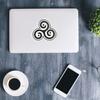 BDSM Triskelion Spiral Car Bumper Vinyl Sticker Decal view 3