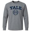 Ivysport Yale University Bulldogs Long Sleeve Adult Unisex T-Shirt, Heritage, Charcoal Grey, Small view 1