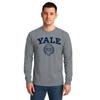Ivysport Yale University Bulldogs Long Sleeve Adult Unisex T-Shirt, Heritage, Charcoal Grey, Small view 2