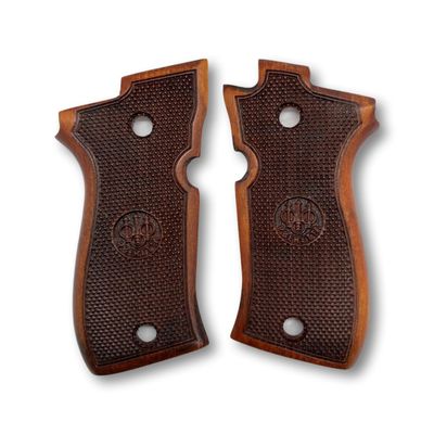 Zib Grips for Beretta F81 / F84, Real Wood Grips  Fits 81F, 81FS, 81BB, 84F, 84FS, 84 Cheetah  Durable, Comfortable, Easy Install