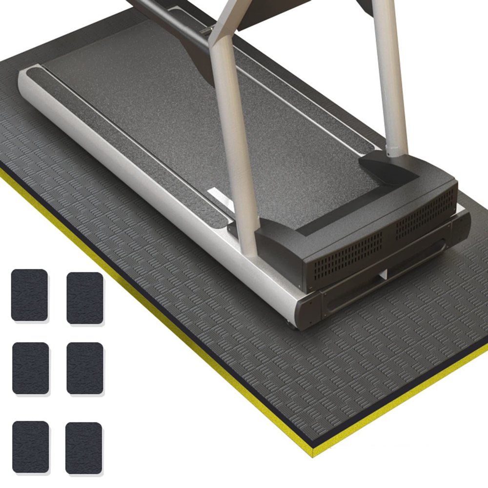 V3VOGUE Treadmill Mat for Healt & Fitness, Heavy Duty EVA Floor Protection Mats, Noise Reduction, Shock Resistan, Non-Slip, Anto Fatigue Floor Mat Durable Exercise Equipment Mat
