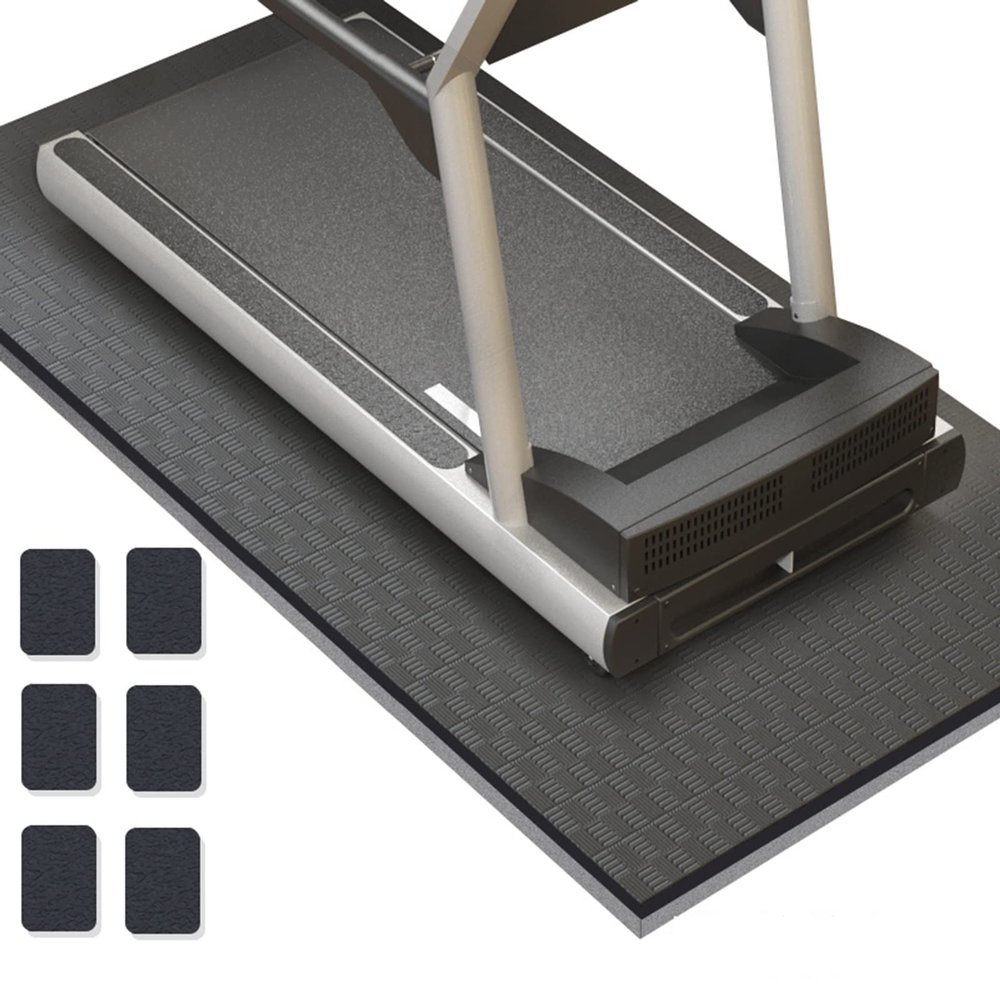 V3VOGUE Treadmill Mat for Healt & Fitness, Heavy Duty EVA Floor Protection Mats, Noise Reduction, Shock Resistan, Non-Slip, Anto Fatigue Floor Mat Durable Exercise Equipment Mat