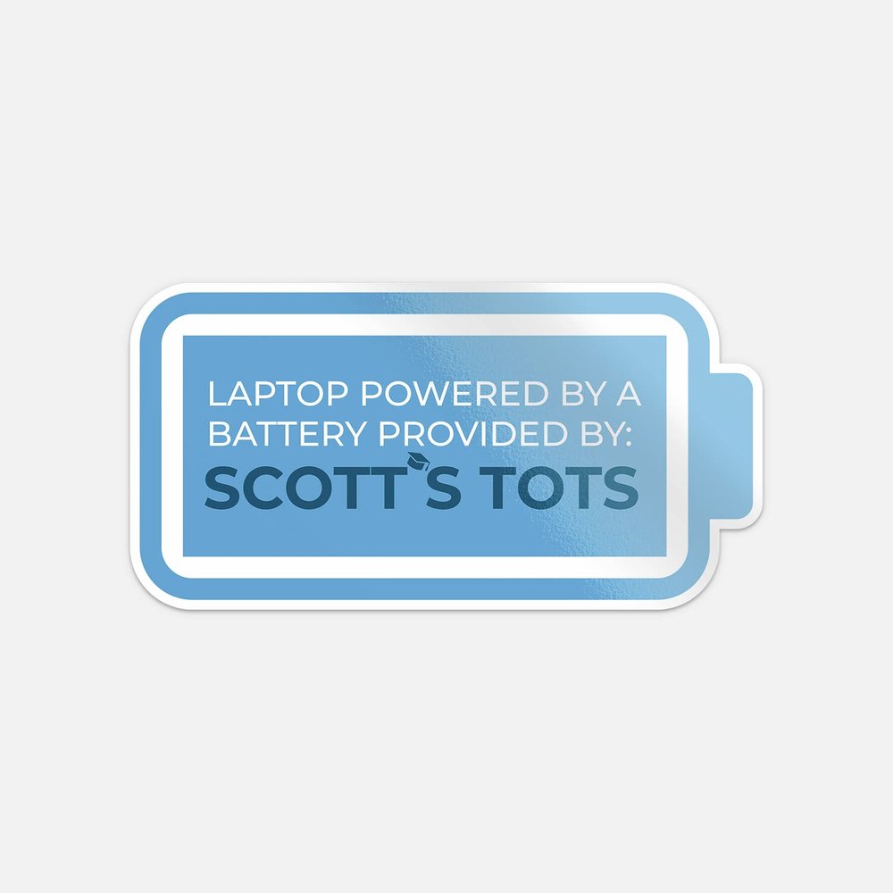 Scott's Tots The Office Car Bumper Vinyl Sticker Decal