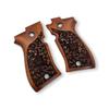 Zib Grips for Beretta F81 / F84, Real Wood Grips  Fits 81F, 81FS, 81BB, 84F, 84FS, 84 Cheetah  Durable, Comfortable, Easy Install view 2