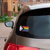 Progress Pride Flag Car Bumper Vinyl Sticker Decal view 2