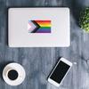 Progress Pride Flag Car Bumper Vinyl Sticker Decal view 3