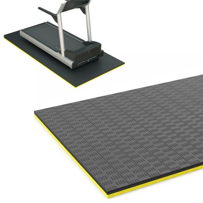 V3VOGUE Extra Long Non-Slip Exercise Mat, Protective Exercise Treadmill Mat, High Density EVA Floor Mat for Treadmill, Stationary Bike, Elliptical, Hardwood Floor and Carpet Protection