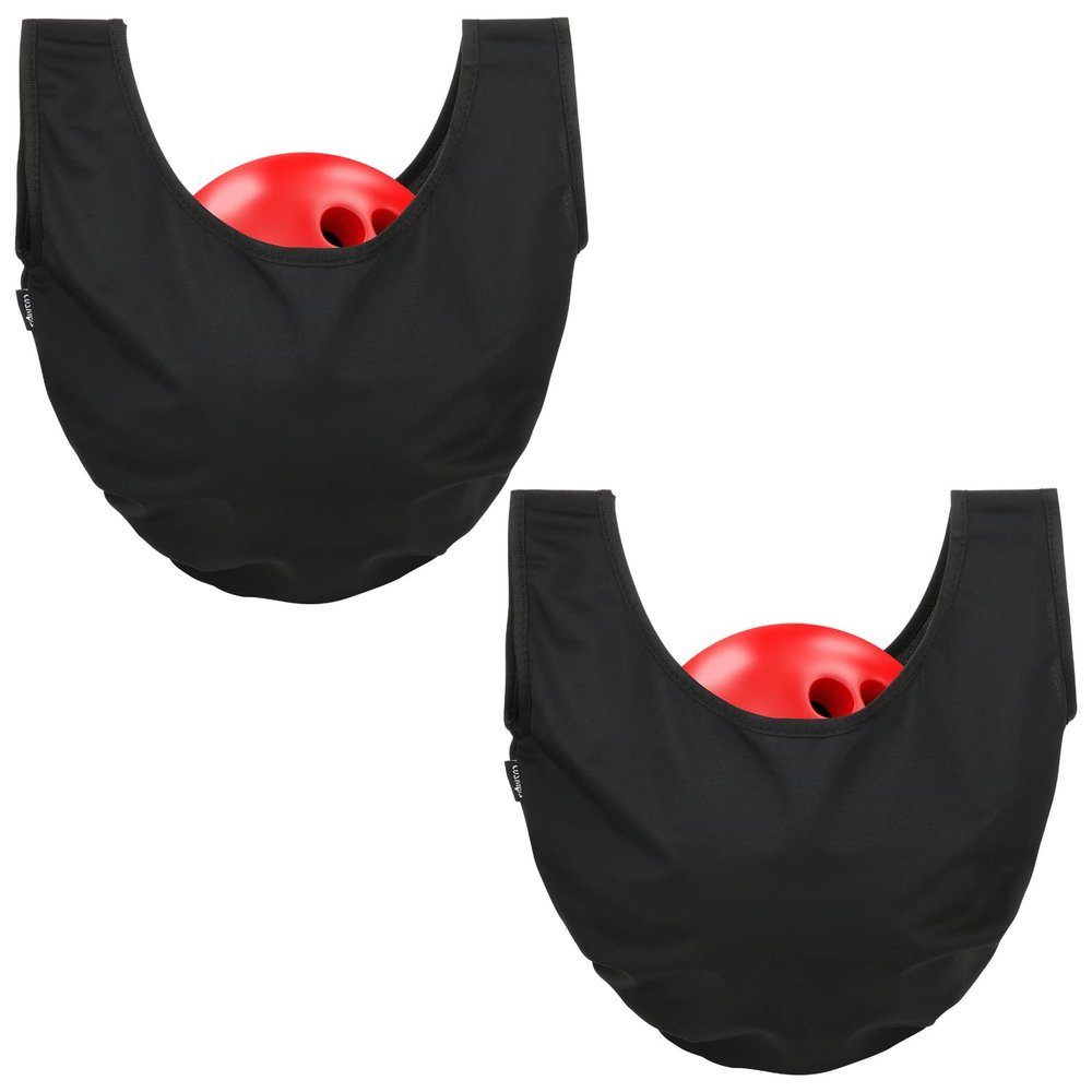 Cosmos 2 Pcs Bowling Seesaw Bag, Microfiber Bowling Polisher Bag Cleaner Towel, Multifunction Bowling Accessories Bowl Seesaws for Bowling Ball Clean and Storage