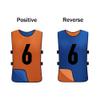 Saaifuu 12 Pack Reversible Numbered Pinnies, Double Sided Scrimmage Vest,Team Practice Jerseys for Kids and Adult(Orange/Dark Blue, XL) view 2