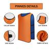 Saaifuu 12 Pack Reversible Numbered Pinnies, Double Sided Scrimmage Vest,Team Practice Jerseys for Kids and Adult(Orange/Dark Blue, XL) view 3