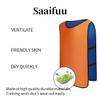 Saaifuu 12 Pack Reversible Numbered Pinnies, Double Sided Scrimmage Vest,Team Practice Jerseys for Kids and Adult(Orange/Dark Blue, XL) view 4