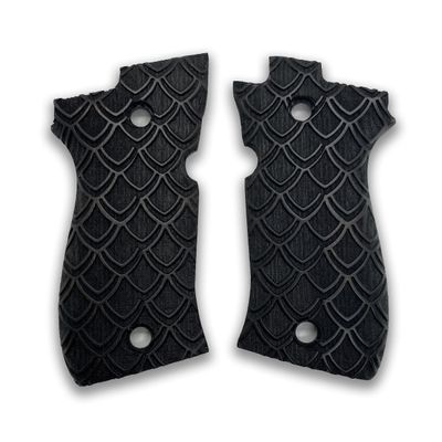 Zib Grips for Beretta F81 / F84, Real Wood Grips  Fits 81F, 81FS, 81BB, 84F, 84FS, 84 Cheetah  Durable, Comfortable, Easy Install