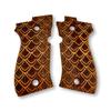 Zib Grips for Beretta F81 / F84, Real Wood Grips  Fits 81F, 81FS, 81BB, 84F, 84FS, 84 Cheetah  Durable, Comfortable, Easy Install view 1