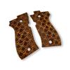 Zib Grips for Beretta F81 / F84, Real Wood Grips  Fits 81F, 81FS, 81BB, 84F, 84FS, 84 Cheetah  Durable, Comfortable, Easy Install view 2