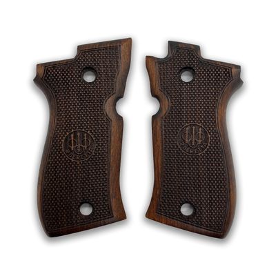 Zib Grips for Beretta F81 / F84, Real Wood Grips  Fits 81F, 81FS, 81BB, 84F, 84FS, 84 Cheetah  Durable, Comfortable, Easy Install