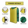 Saaifuu 12 Pack Reversible Numbered Pinnies, Double Sided Scrimmage Vest,Team Practice Jerseys for Kids and Adult(Grass Green/Yellow, XL) view 3