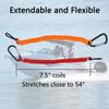 8M0092850 Boat Kill Switch Lanyard Compatible with Mercruiser Marine Emergency Tether - Replacement for 823037A09 Red + Orange Cord 54 Inch/137cm Long Aluminum Alloy Clip view 3