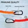 8M0092850 Boat Kill Switch Lanyard Compatible with Mercruiser Marine Emergency Tether - Replacement for 823037A09 Red + Orange Cord 54 Inch/137cm Long Aluminum Alloy Clip view 4