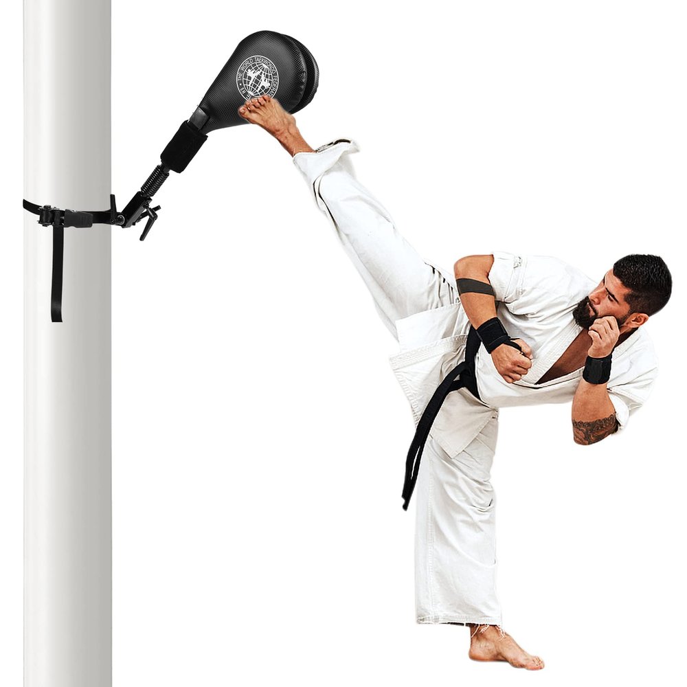 MODEREVE Taekwondo Kick Pads, Kicking Boxing Hands-Free Kicking Pads for Martial Arts with Mounting Bracket