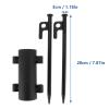 BESPORTBLE 1set Camping Tent Rod Holder Reinforced Awning Support Bracket for Tents and Umbrellas Lightweight Fixing Tube Ground Stakes for Outdoor Activities view 2