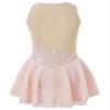 Agoky Big Girls' Kids Sparkly Ice Figure Skating Roller Skating Dress Gymnastic Tutu Skirted Leotard Costume Pink 15-16 view 2