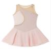 Agoky Big Girls' Kids Sparkly Ice Figure Skating Roller Skating Dress Gymnastic Tutu Skirted Leotard Costume Pink 15-16 view 3