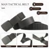 JaGely 15 Pack Nylon Hunting Belt Webbing Canvas Military Belt Tactical Men Waist Belt Web Belt with Plastic Buckle for Christmas Men Gifts Outdoor view 3