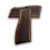 ZibGrips Classical Series Browning Hi Power Wood Grips, Browning Hi-Power Wood Grip, HP 14 Grips, Browning hi Power Cachas - Empuadura, Pistol Grip, Veteran Gift (Classic Chestnut) view 3